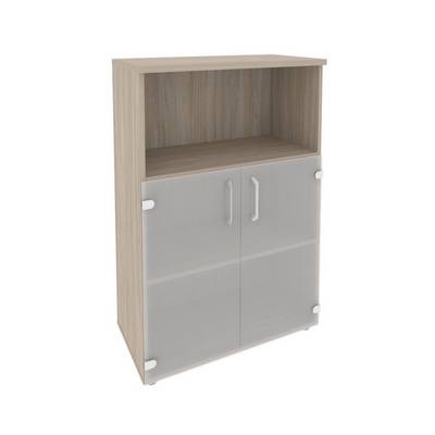 Onix O.ST-2.2 (Дуб Аттик) Шкаф средний широкий (2 низких фасада стекло)