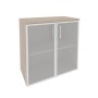 Onix O.ST-3.2R (Дуб Аттик) Шкаф низкий широкий (2 низких фасада стекло в раме)