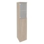 Onix O.SU-1.7(L) (Дуб Аттик) Шкаф высокий узкий левый (1 средний фасад ЛДСП + 1 низкий фасад стекло)