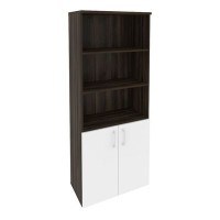 Onix O.ST-1.1 (Дуб Мали/Белый Бриллиант) Шкаф высокий широкий (2 низких фасада ЛДСП)