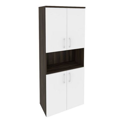 Onix O.ST-1.5 (Дуб Мали/Белый Бриллиант) Шкаф высокий широкий (4 низких фасада ЛДСП)