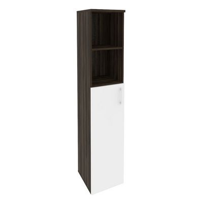 Onix O.SU-1.6(L) (Дуб Мали/Белый Бриллиант) Шкаф высокий узкий левый (1 средний фасад ЛДСП)