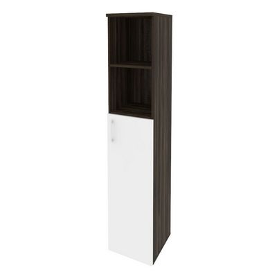 Onix O.SU-1.6(R) (Дуб Мали/Белый Бриллиант) Шкаф высокий узкий правый (1 средний фасад ЛДСП)