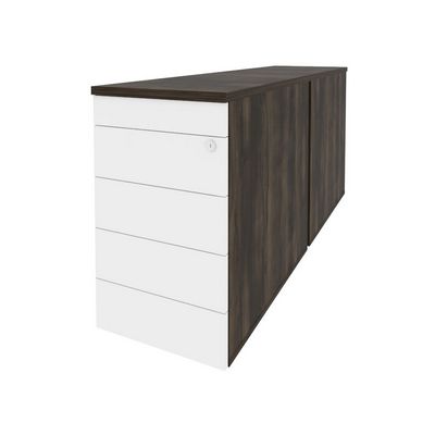 Onix O.TPO-2.8 TIP (Дуб Мали/Белый Бриллиант) Тумба двойная приставная / опорная (TIP-ON)