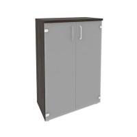 Onix O.ST-2.4 (Дуб Мали) Шкаф средний широкий (2 средних фасада стекло)