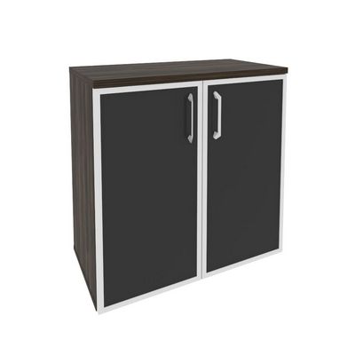 Onix O.ST-3.2R black (Дуб Мали) Шкаф низкий широкий (2 низких фасада стекло лакобель в раме)