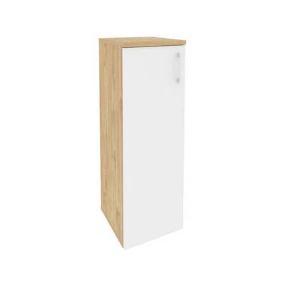 Onix O.SU-2.3(L) (Тиквуд Светлый/Белый Бриллиант) Шкаф средний узкий левый (1 средний фасад ЛДСП)