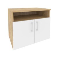 Onix O.TM-1 (Тиквуд Светлый/Белый Бриллиант) Тумба для оргтехники/сервисная