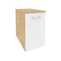 Onix O.VTPO-1.7 (Тиквуд Светлый/Белый Бриллиант) Тумба низкая выдвижная приставная / опорная