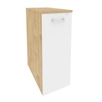 Onix O.VTPO-8 (Тиквуд Светлый/Белый Бриллиант) Тумба высокая выдвижная приставная / опораная