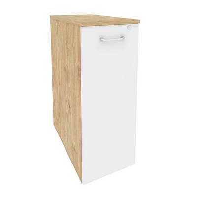 Onix O.VTPO-8 (Тиквуд Светлый/Белый Бриллиант) Тумба высокая выдвижная приставная / опораная