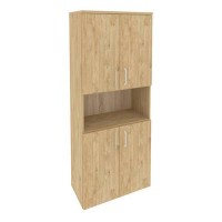 Onix O.ST-1.5 (Тиквуд Светлый) Шкаф высокий широкий (4 низких фасада ЛДСП)