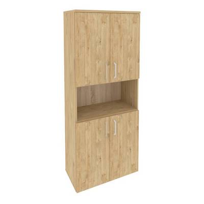 Onix O.ST-1.5 (Тиквуд Светлый) Шкаф высокий широкий (4 низких фасада ЛДСП)