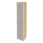 Onix O.SU-1.10R(R) (Тиквуд Светлый) Шкаф высокий узкий правый (1 высокий фасад стекло в раме)