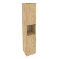 Onix O.SU-1.5(L) (Тиквуд Светлый) Шкаф высокий узкий левый (2 низких фасада ЛДСП)