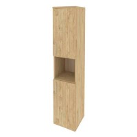 Onix O.SU-1.5(R) (Тиквуд Светлый) Шкаф высокий узкий правый (2 низких фасада ЛДСП)