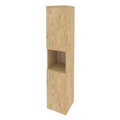 Onix O.SU-1.5(R) (Тиквуд Светлый) Шкаф высокий узкий правый (2 низких фасада ЛДСП)