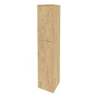 Onix O.SU-1.8(R) (Тиквуд Светлый) Шкаф высокий узкий правый (1 средний фасад ЛДСП + 1 низкий фасад ЛДСП)