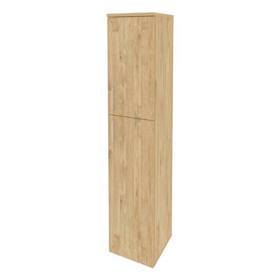 Onix O.SU-1.8(R) (Тиквуд Светлый) Шкаф высокий узкий правый (1 средний фасад ЛДСП + 1 низкий фасад ЛДСП)