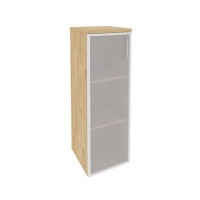 Onix O.SU-2.4R(L) (Тиквуд Светлый) Шкаф средний узкий левый (1 средний фасад стекло в раме)