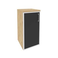 Onix O.SU-3.2R(L) black (Тиквуд Светлый) Шкаф низкий узкий левый (1 низкий фасад стекло лакобель в раме)