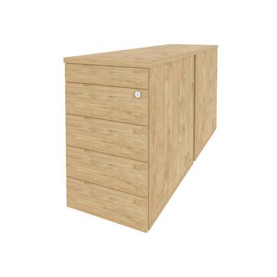 Onix O.TPO-2.7 TIP (Тиквуд Светлый) Тумба двойная приставная / опорная (TIP-ON)