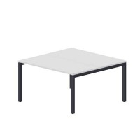 Polo PEN2TG147 BLAN (Белый/Антрацит) Составной стол на 2 рабочих места, 4 громмета