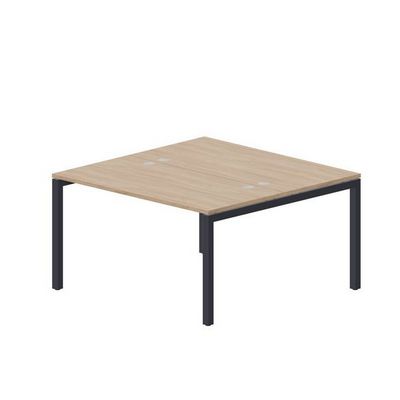 Polo PEN2TG147 OWAN (Светлый дуб/Антрацит) Составной стол на 2 рабочих места, 4 громмета