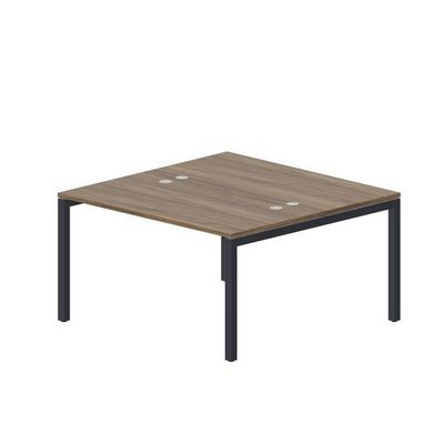 Polo PEN2TG147 WNAN (Орех/Антрацит) Составной стол на 2 рабочих места, 4 громмета