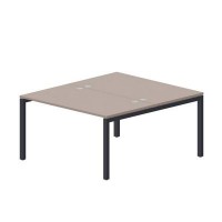 Polo PEN2TG148 TRAN (Тортора/Антрацит) Составной стол на 2 рабочих места, 4 громмета