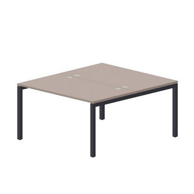 Polo PEN2TG148 TRAN (Тортора/Антрацит) Составной стол на 2 рабочих места, 4 громмета