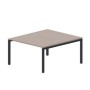 Polo PEN2TG148 TRAN (Тортора/Антрацит) Составной стол на 2 рабочих места, 4 громмета