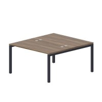 Polo PEN2TG148 WNAN (Орех/Антрацит) Составной стол на 2 рабочих места, 4 громмета