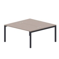 Polo PEN2TG168 TRAN (Тортора/Антрацит) Составной стол на 2 рабочих места, 4 громмета