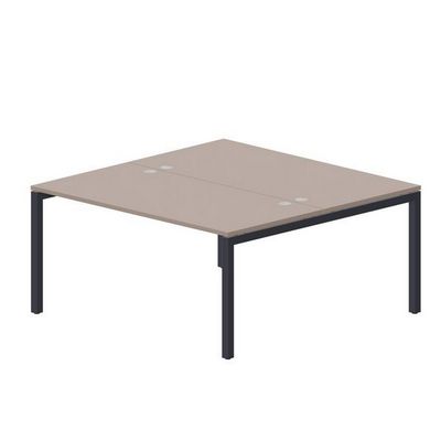 Polo PEN2TG168 TRAN (Тортора/Антрацит) Составной стол на 2 рабочих места, 4 громмета