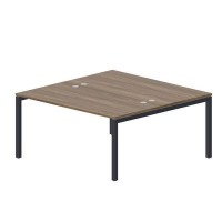 Polo PEN2TG168 WNAN (Орех/Антрацит) Составной стол на 2 рабочих места, 4 громмета