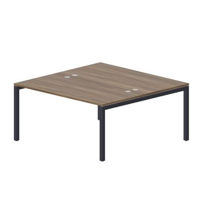 Polo PEN2TG168 WNAN (Орех/Антрацит) Составной стол на 2 рабочих места, 4 громмета