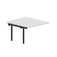 Polo PEN2TPG127 BLAN (Белый/Антрацит) Приставной стол на 2 рабочих места, 4 громмета
