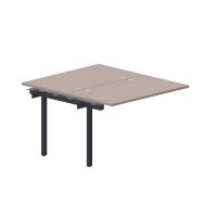 Polo PEN2TPG127 TRAN (Тортора/Антрацит) Приставной стол на 2 рабочих места, 4 громмета