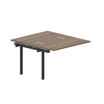 Polo PEN2TPG127 WNAN (Орех/Антрацит) Приставной стол на 2 рабочих места, 4 громмета