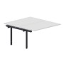 Polo PEN2TPG148 BLAN (Белый/Антрацит) Приставной стол на 2 рабочих места, 4 громмета