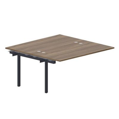 Polo PEN2TPG168 WNAN (Орех/Антрацит) Приставной стол на 2 рабочих места, 4 громмета