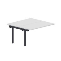 Polo PEN2TPS147 BLAN (Белый/Антрацит) Приставной стол на 2 рабочих места