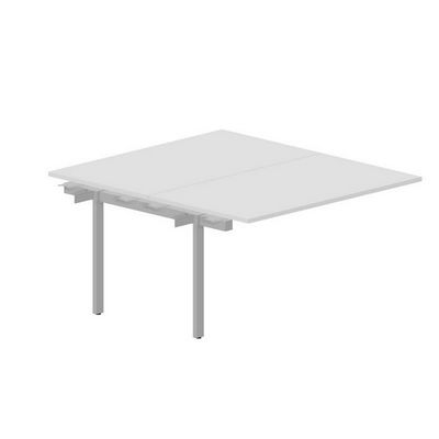 Polo PEN2TPS148 BLAL (Белый/Алюминий) Приставной стол на 2 рабочих места