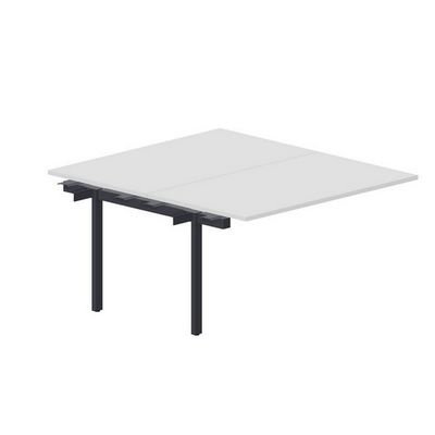 Polo PEN2TPS148 BLAN (Белый/Антрацит) Приставной стол на 2 рабочих места