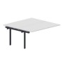 Polo PEN2TPS168 BLAN (Белый/Антрацит) Приставной стол на 2 рабочих места