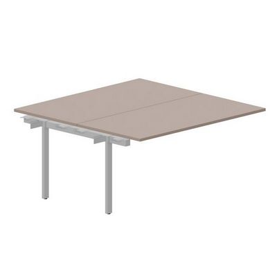 Polo PEN2TPS168 TRAL (Тортора/Алюминий) Приставной стол на 2 рабочих места