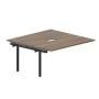 Polo PEN2TPV168 WNAN (Орех/Антрацит) Приставной стол на 2 рабочих места, 2 эргономичных выреза