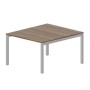 Polo PEN2TS127 WNAL (Орех/Алюминий) Составной стол на 2 рабочих места