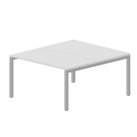 Polo PEN2TS148 BLAL (Белый/Алюминий) Составной стол на 2 рабочих места